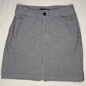Brandy Melville Blue & White Pinstripe‎ Mini Skirt Made in Italy